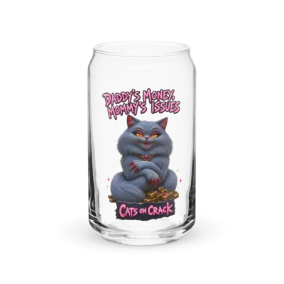Daddy's Money 16oz Can Glass