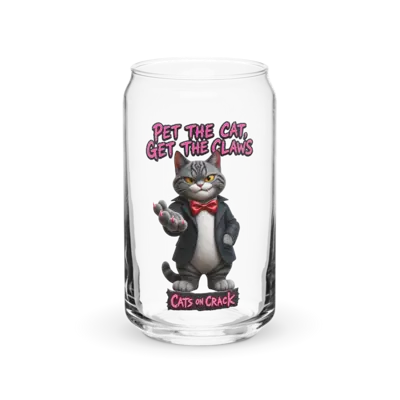 Get The Claws 16oz Can Glass