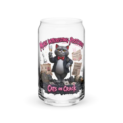 More Interesting Postcode 16oz Can Glass