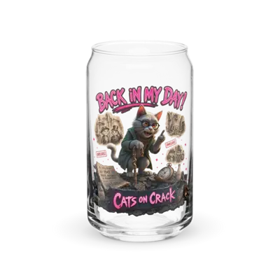 Back In My Day 16oz Can Glass