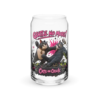 Gentle No More 16oz Can Glass