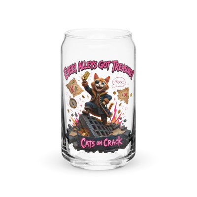 Every Alley's Got Treasure 16oz Can Glass