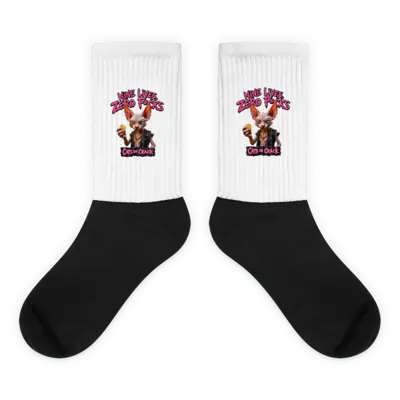 Nine Lives Zero Fucks Socks