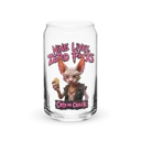 Nine Lives Zero Fucks 16oz Can Glass