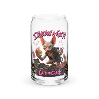 I Know A Guy 16oz Can Glass