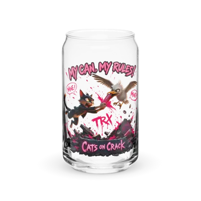 My Can My Rules 16oz Can Glass