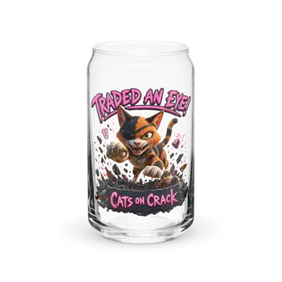 Traded An Eye 16oz Can Glass